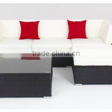 5-Piece Deluxe Outdoor Patio PE Rattan Wicker Sofa Furniture Set