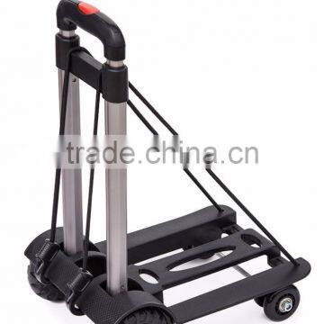 Upgrade Folding Shopping Cart With 4 Wheels/Lightweight Aluminum Cube Folding Luggage Cart/ Portable Hand Trolley photo-2