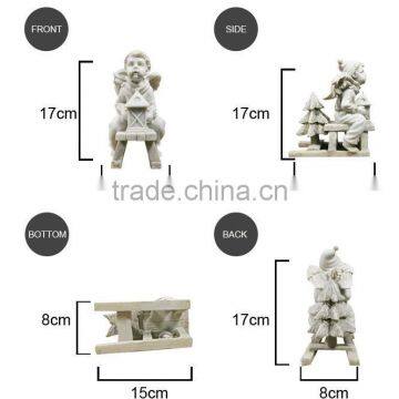 Winter Christmas Resin Angel Boy Angel Figurines photo-4