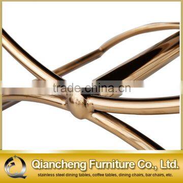 White Velvet Leisure Chair With Bent Rose Golden Stainless Steel Base photo-6