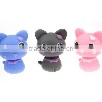 custom mini plastic figures toys,plastic mini catty figures,mini pvc figure for car decoration