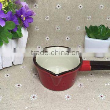 Stocked Korean Style Colorful Single Handle Cheap Ceramic Pots photo-4
