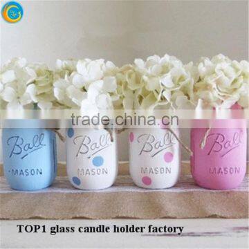 Light Pink Clored Mason Jar Wedding Invitations Yufeng photo-3