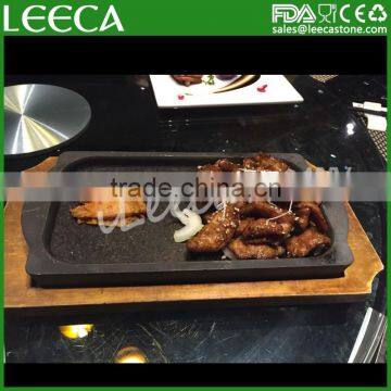 barbeque stone/lava stone steak set