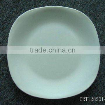 plain white ceramic plate