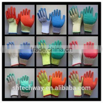 Mix Color Knit Latex Safety Gloves photo-4