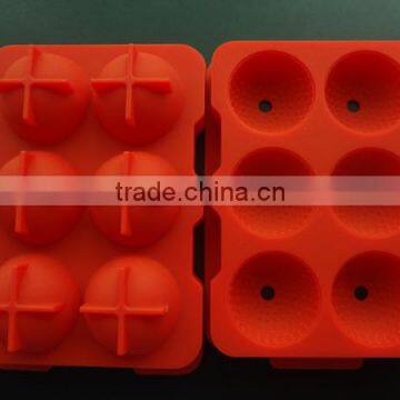 6 cubes 45mm silicone Whisky ice balls tray