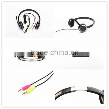 Pisen Multifunctional 2m 6.6ft Guide Line Stretchable Handfree Wired Gaming Headphone With Rotatable Mic