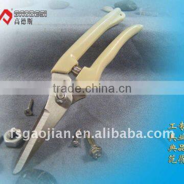 8" plastic handle garden pruner scissors