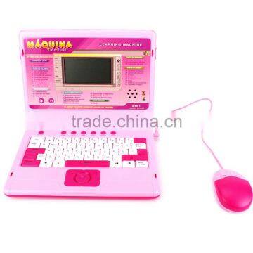 English & Spanish Interactive Kids Laptop Learning Machine/ Study Machine/ Educational Toys With Light & Voice photo-3