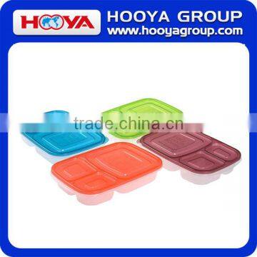 3-compartment Bento Lunch Box Containers Multifunctional BPA Free Plastic Lunch Box photo-2