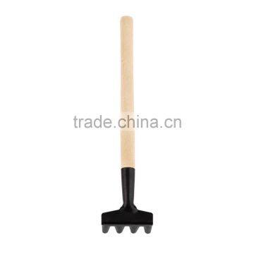 3pcs Mini Garden Gardening Plant Tools Set With Wooden Handle Shovel Rake Spade photo-3