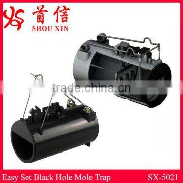 Plastic&Metal Tunnel Mechanical Mole Gopher Trap for Garden SX-5021