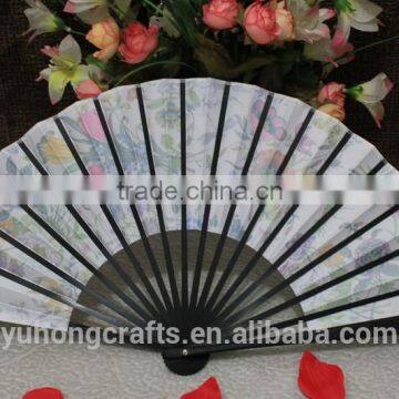Beautiful and Cute Bamboo Fabric Gift Fan photo-4