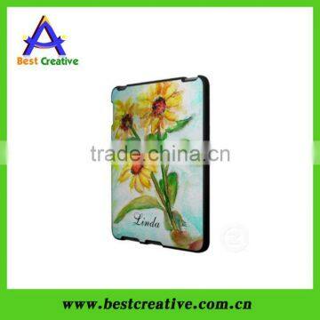 Elegant Sunflower printing plastic cover for ipad