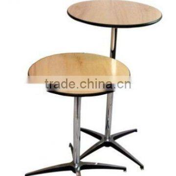 Plywood Folding Tables With Steel Legs Round or Rectangle photo-3