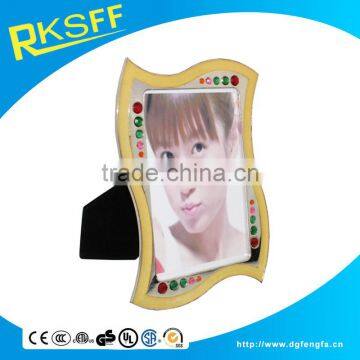 Practical and the low price retangle -shape chromium photo frame in promotion