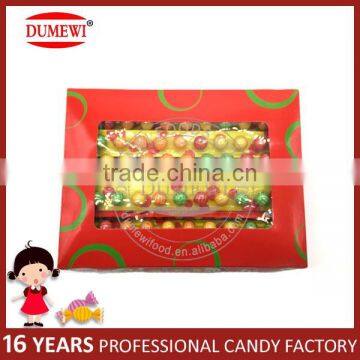 Ball Shape Watermelon Bubble Gum On Paper Ruler photo-4