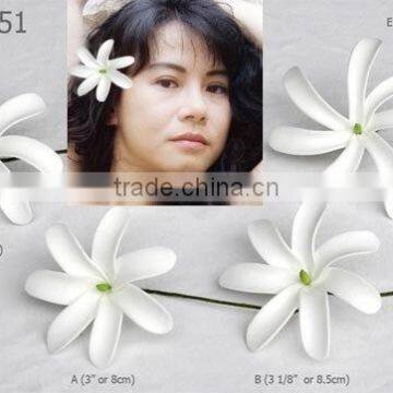 Tahiti flower Tahitian Tiare foam flower ear piece hair