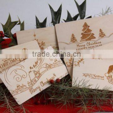 laser engraved Christmas card