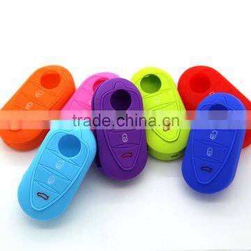Factory Wholesale Plastic Leather Car Key Case Silicone Rubber Car Key Cover for Alfa Romeo