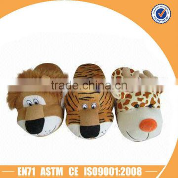 Cute animal shaped plush slippers