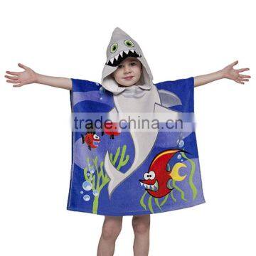 100% Childrens Hooded Poncho Bath Towel