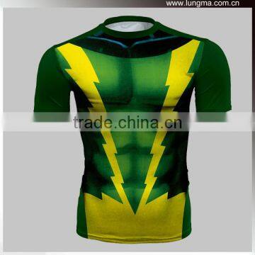 Superhero Compression Tee, Base Layer Sports Top Jersey