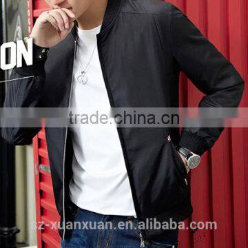 SZXX Wholesale Fashion Black Leisure coat mens jacket For Men