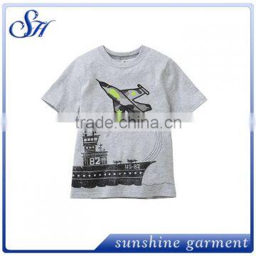 2016 spring newest style kids clothes plain short sleeve girl t shirt