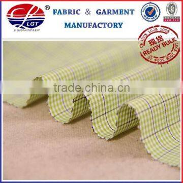 Wrinkle Free Bamboo Fiber Fabric(bamboo 50%,micro Fiber 50%) for Men Shirt, Yarn Dyed Checked Fabric, Uniform Shirt Wholesale photo-2