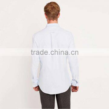 2015 New Model White 100% Cotton Dress Shirt Mens Classic Shirts photo-3