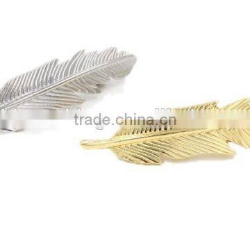 Wholesale hair leaf design ornament,fashion accessory hair pin for girls