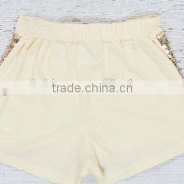 Gold Sequins Baby Shorts Childrens Boutique Clothing Girls Shorts China Wholesale photo-3