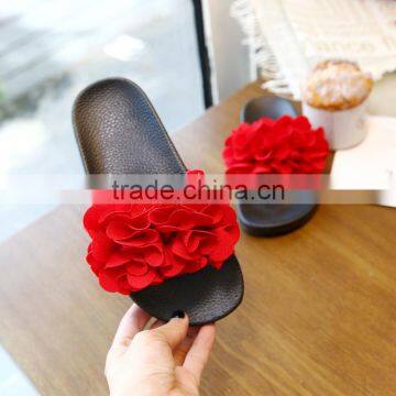 S17471A 2017 Wholesale Girls Slipper Summer Flower Slipper