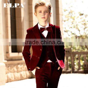 High Quality Velvet Sweat Formal Party Suits for Boys photo-3