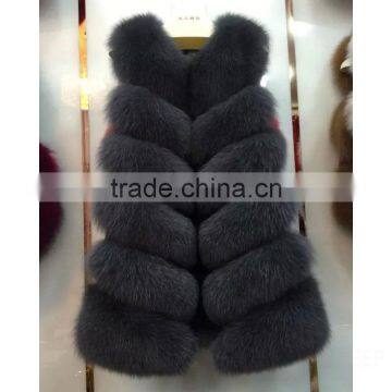 2015 Fashion Color Fox Fur Vest Wholesale Fur Clothing Fur Coat for Women