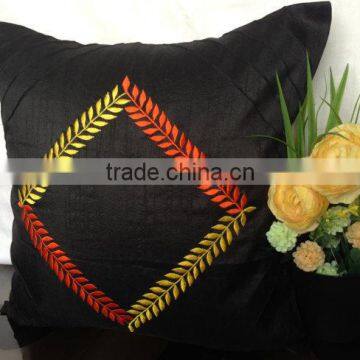 Black Decorative Pillow,black & Orange Pillow, Pin Tucks Pillow, Halloween Decor, Fal Decor, Pillow for Bedroom photo-6