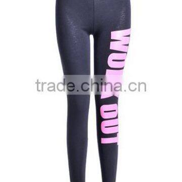 Words Digital Print Women Fitness Gym Leggings