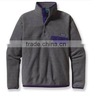 polyester half zipper jacket,heavy fleece jacket