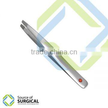 Wholesale Stainless Steel Eyebrow Tweezers Slanted Eyebrow Tweezers Gold and Color Eyebrow Tweezers B-EBT-51