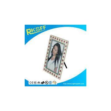 Zinc Alloy Star Silver Photo Frame