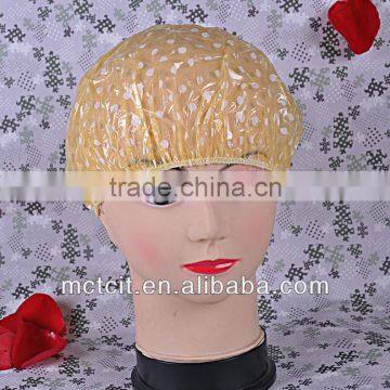 Brand new hydroentangled spunlaced nonwoven disposable white shower cap