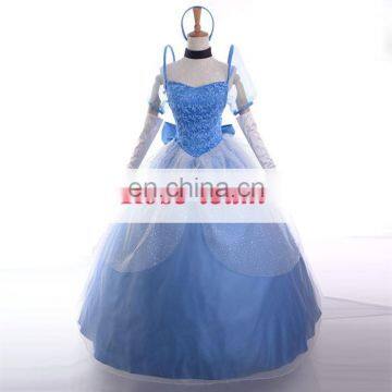 Fantasia Anime Lolita-High Quality Cinderella Costumes Cinderella Cosplay Dress Halloween Costumes Women Princess Dresses C0524