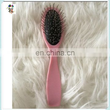 Pink Anti-static Handle Professional Hair Wigs Piece Tool Steel Comb HPC-0197