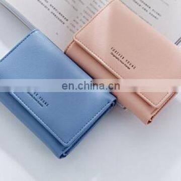 pure color Clutch Wallet Multi Function Change Purses Large Capacity Zipper Women Wallets Cute Card Hold Money Bag