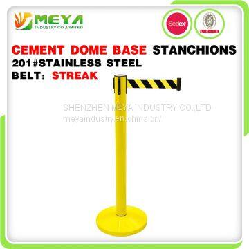 Retractable Belt Crowd Control Stanchion With Cement Bases photo-3