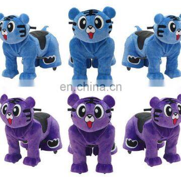 HI Colorful Tiger Plush Zoo Animal Electric Scooter Animal Ride for Kids photo-3
