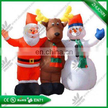 PVC cheap giant inflatable santa claus christmas decoration