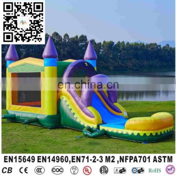 Cheap inflatable module combo wet or dry slide inflatable party jumpers bouncers for sale